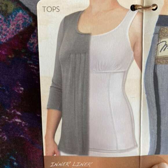 Miraclebody Miracle Body by Miraclesuit Gray/Burg XL Tunic smoothing underlayer - Picture 5 of 15